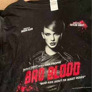 Taylor swift bad blood t shirt Large rare
